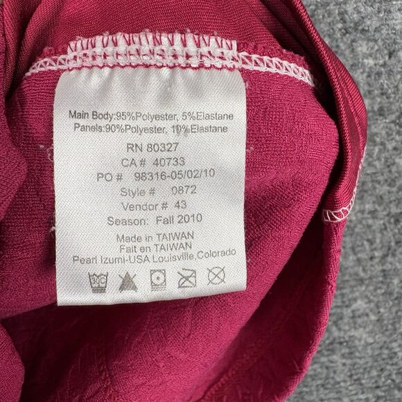 Pearl Izumi Top Cycling womens Size L Red Select Short Sleeves Active - Picture 8 of 9